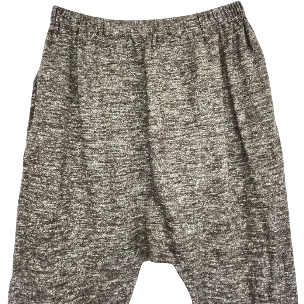 Lauren Manoogian Alpaca Linen Blend Knit Arch Pants in Brown Cream Women Small - Picture 4 of 7
